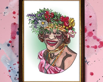 Marsha P Johnson Watercolour Print