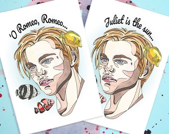 Romeo / Romeo + Julia handgemachte Karte