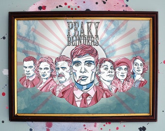 Peaky Blinders Watercolour Print