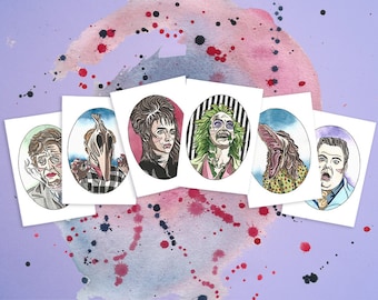 Beetlejuice Watercolour Print Gift Bundle