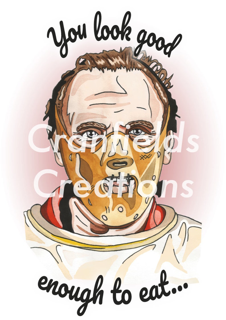 Hannibal Lecter / Silence of the Lambs Handmade Card image 7