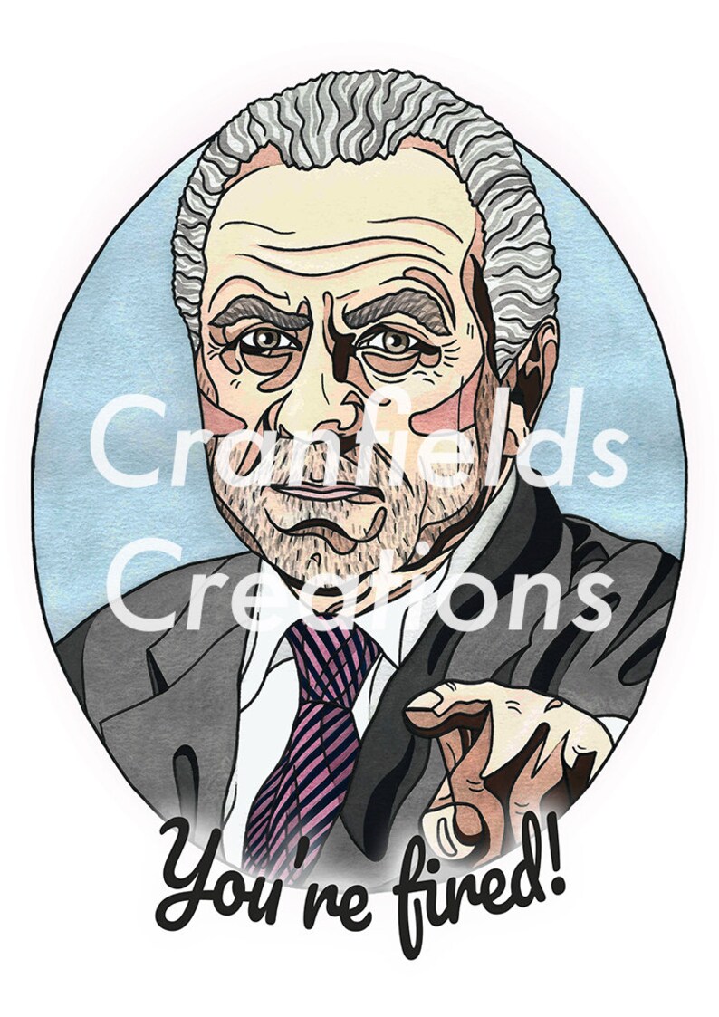 You're Fired / Hired Alan Sugar Handmade Card image 9