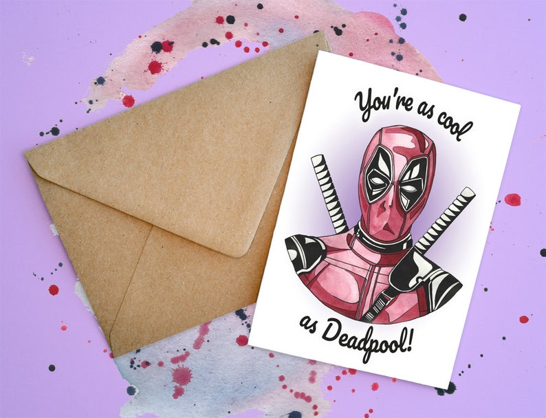 Deadpool Handmade Card image 2