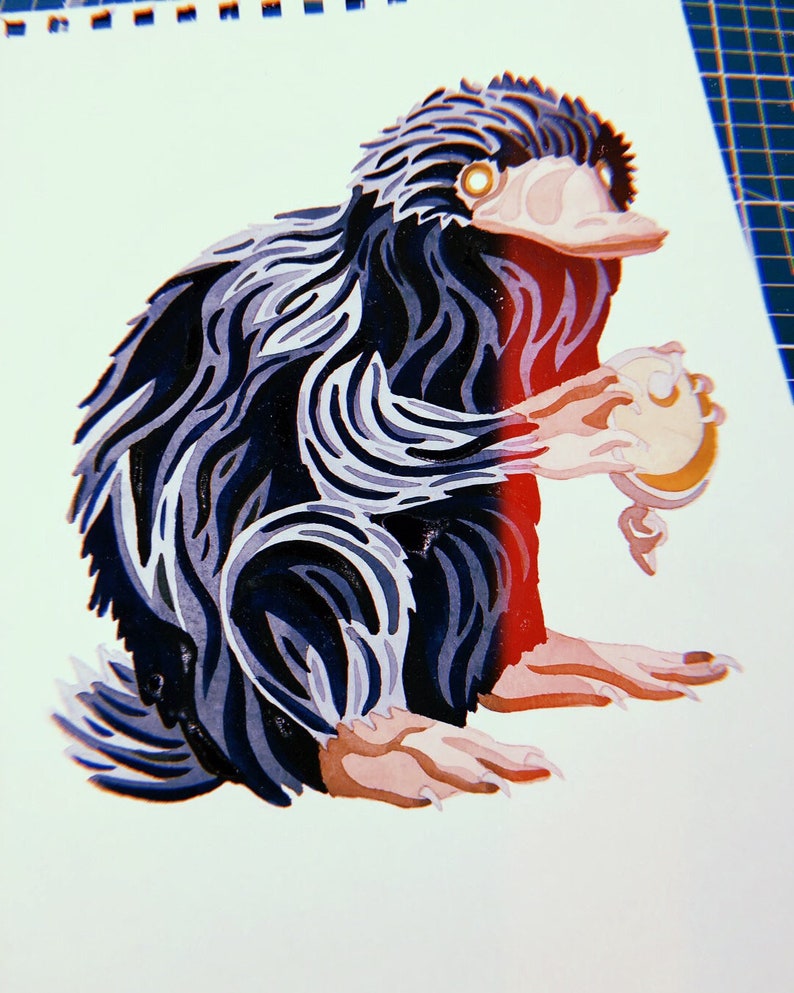 Fantastic Beasts Watercolour Print image 4