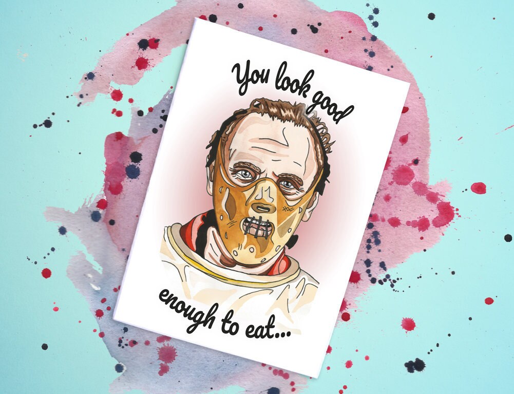 Hannibal Lecter / Silence of the Lambs Handmade Card