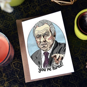 You're Fired / Hired Alan Sugar Handmade Card image 5