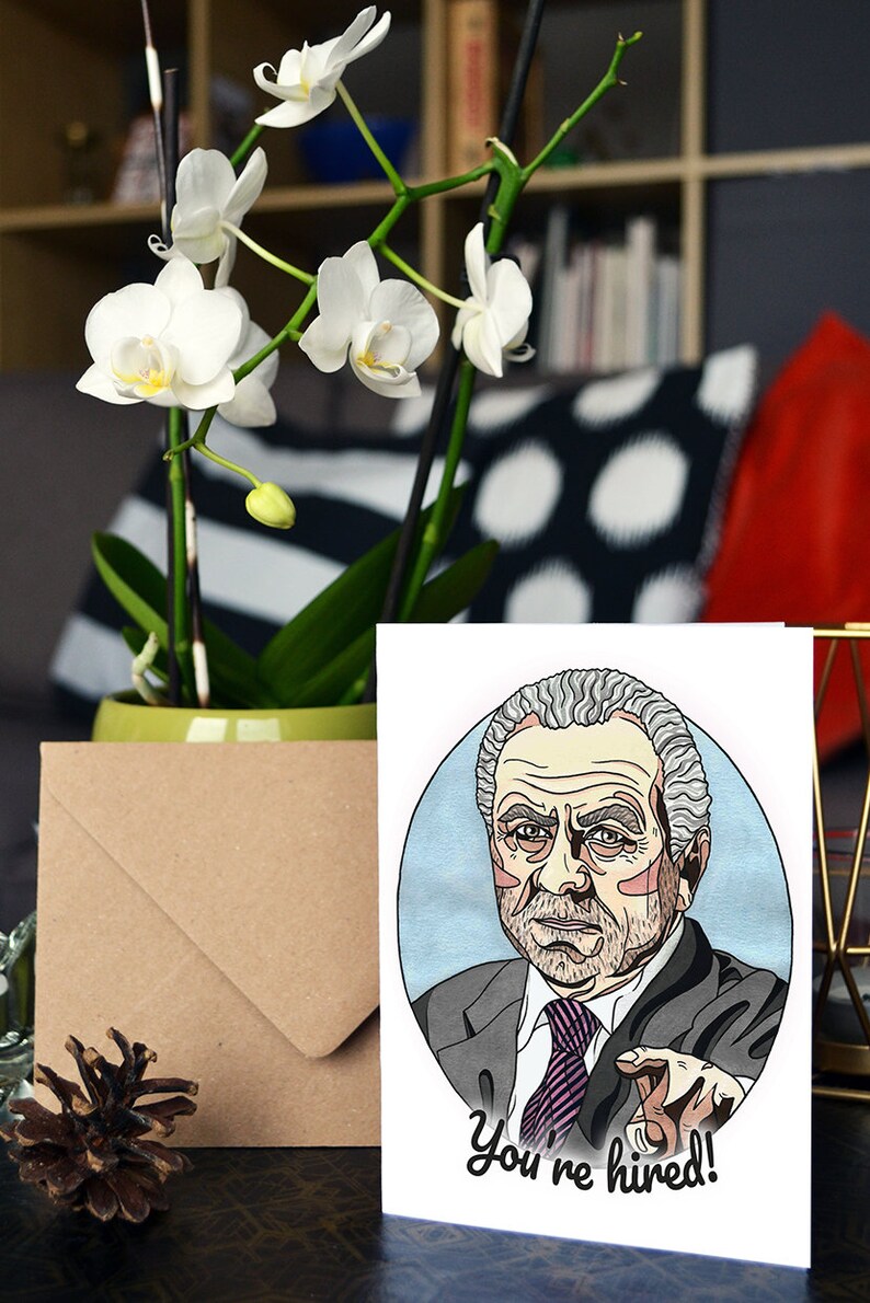 You're Fired / Hired Alan Sugar Handmade Card image 7