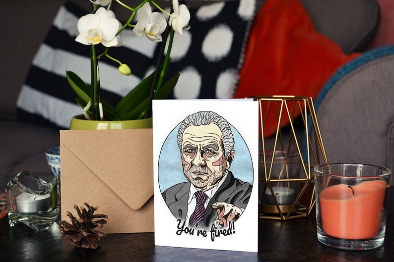 You're Fired / Hired Alan Sugar Handmade Card 画像 6