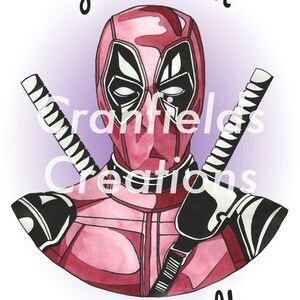 Deadpool Handmade Card image 10