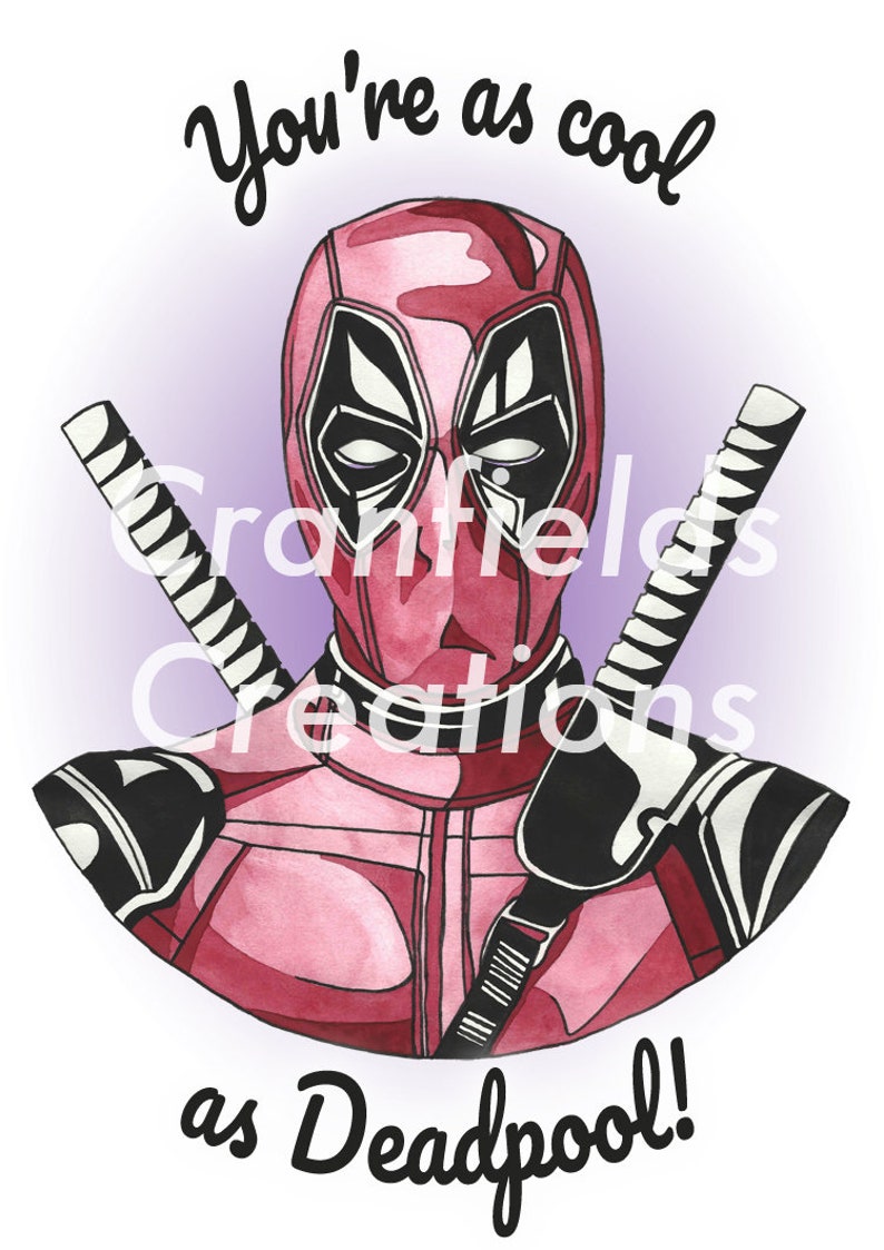 Deadpool Handmade Card image 10