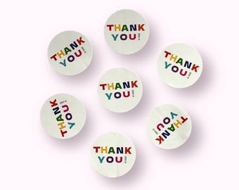 30 THANK YOU EBAY ORDER KRAFT COLOR1.5 NCH LABELS ROUND STCKERS