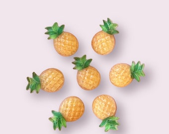 pineapple mini resin embellishments, 12mm
