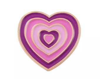 Purple heart enamel pin badge