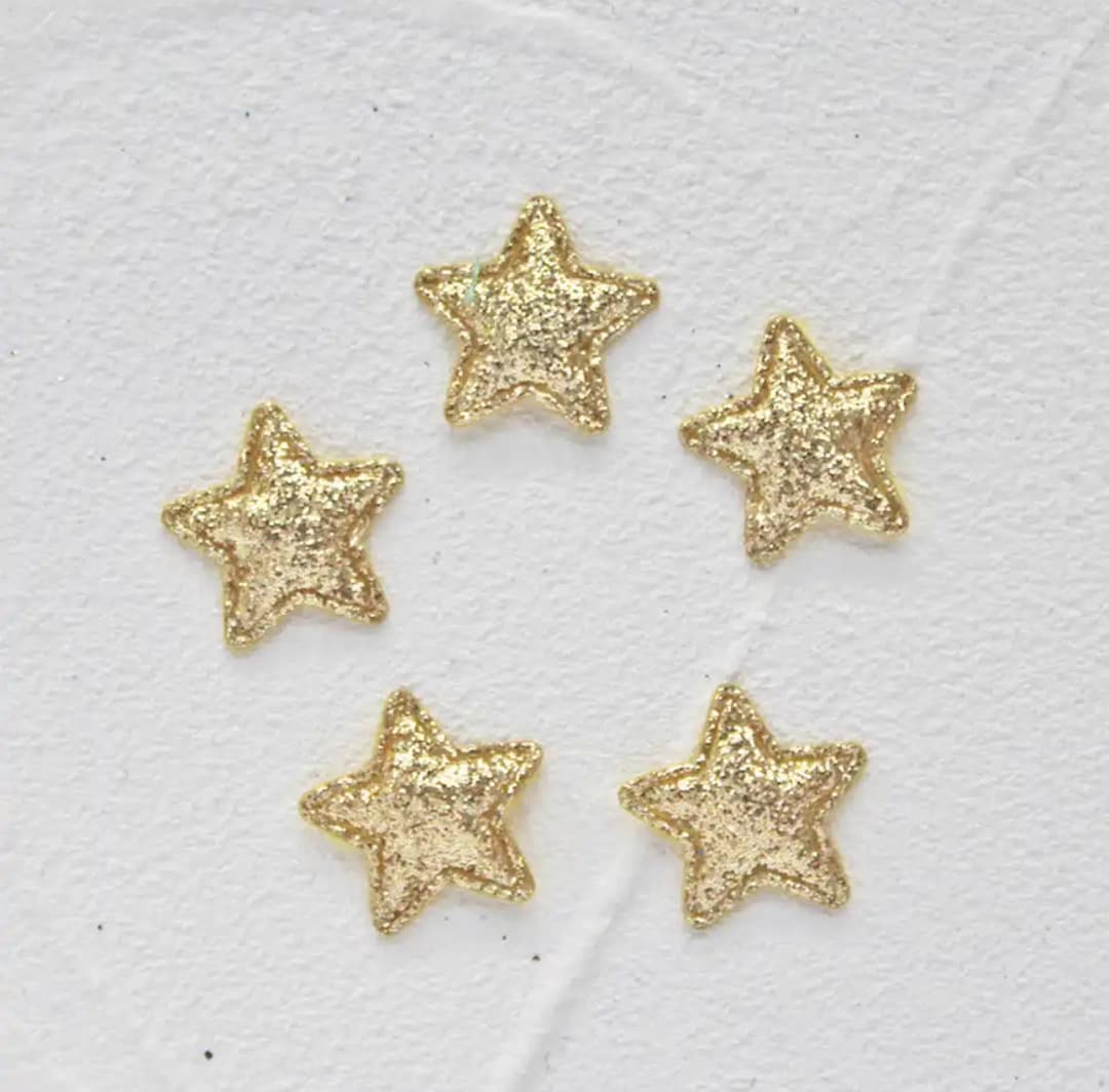 Gold Glitter Star Pattern Print Hooded Blanket