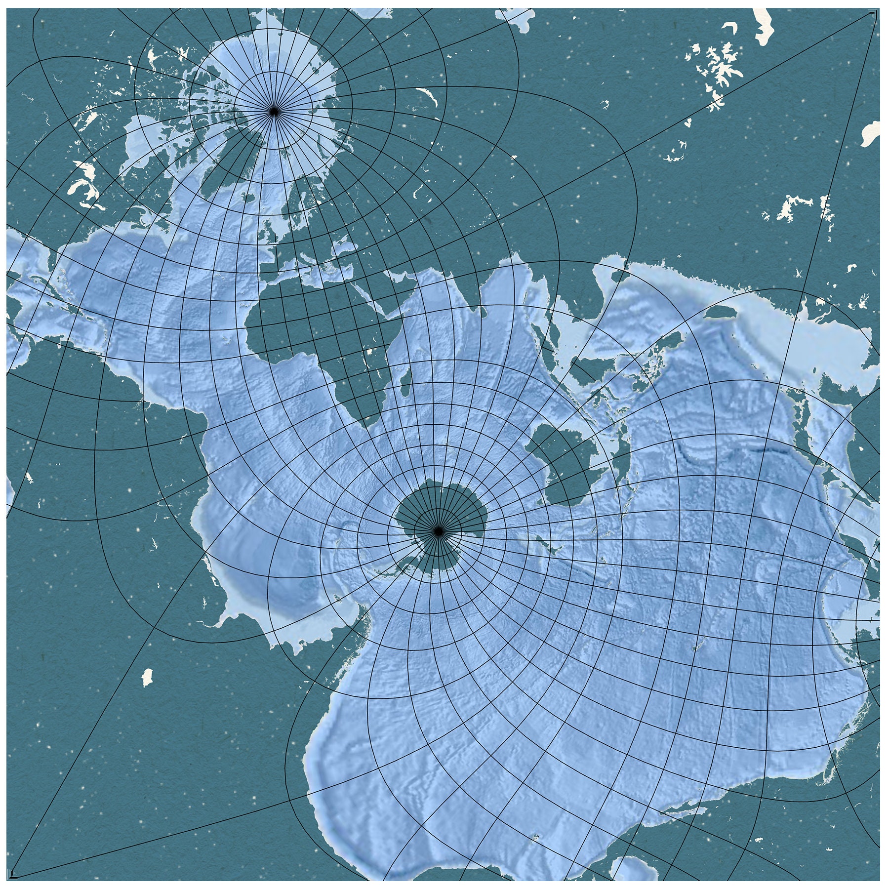 Spilhaus World Map | Digital Download | Fish Map - Etsy