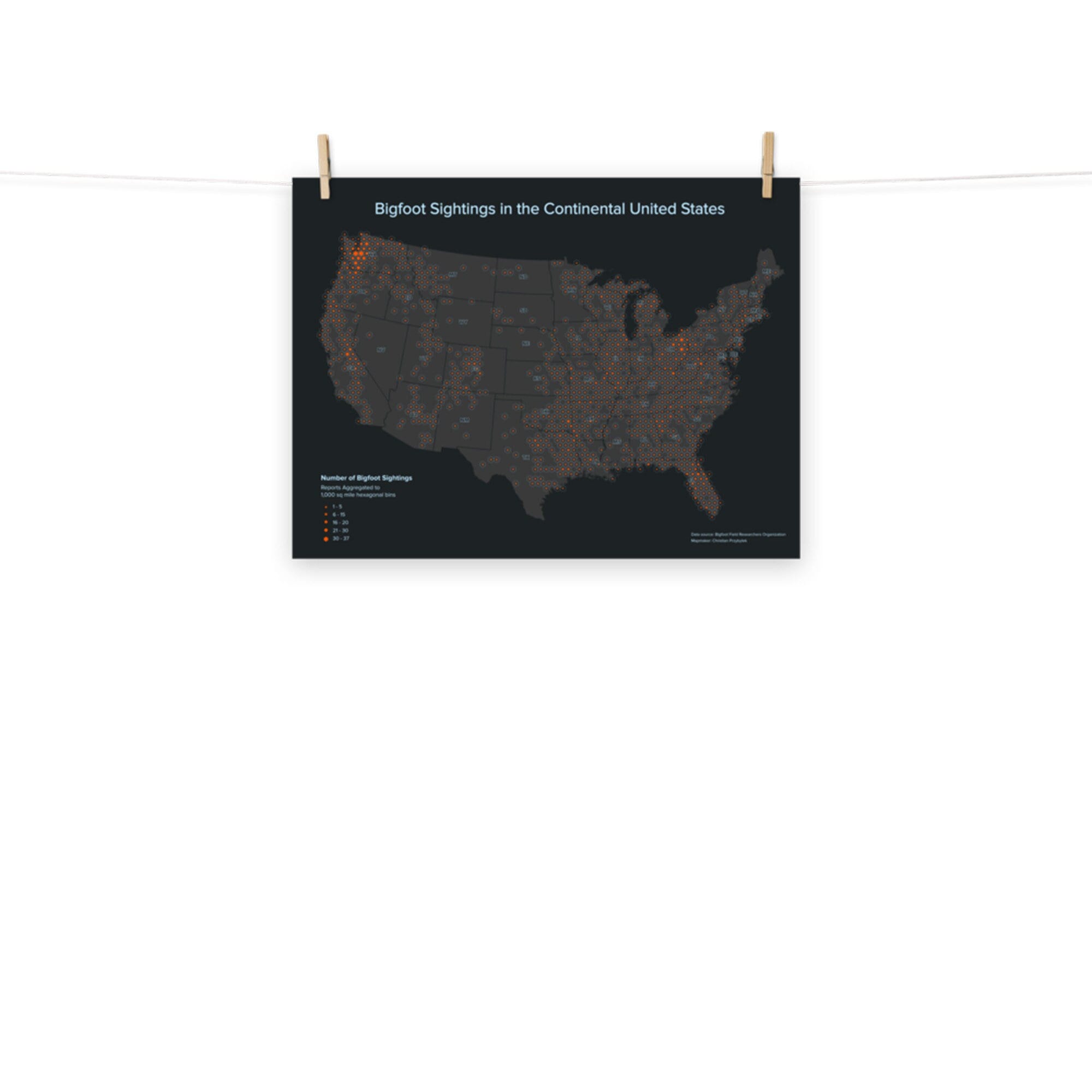 Bigfoot Sightings Map - Il Fullxfull.4898110559 9ax5 