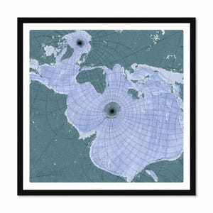Spilhaus World Map |  Digital Download | Fish Map