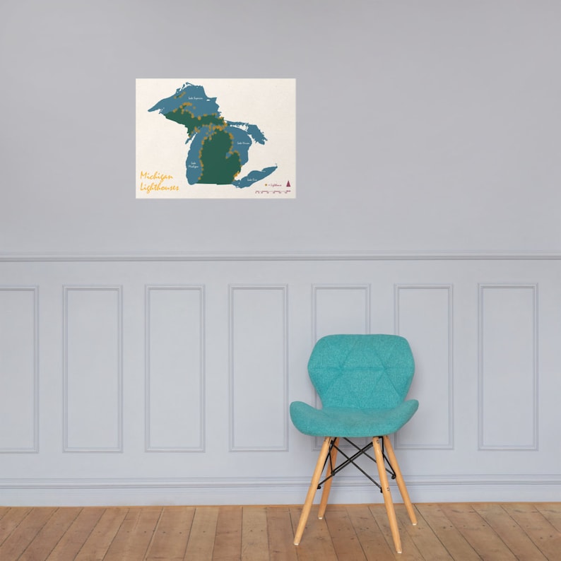 Map of Michigan's Lighthouses - Michigan Lighthouse Map - Great Lakes ...