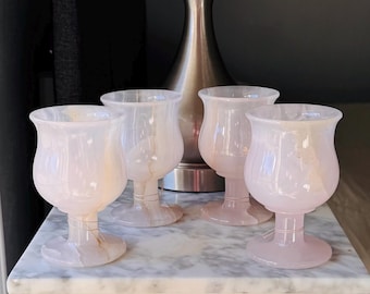 Copa de calcita de mangano rosa