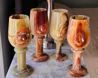 Cáliz de ónix verde