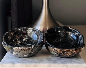 Cuenco de jaspe negro