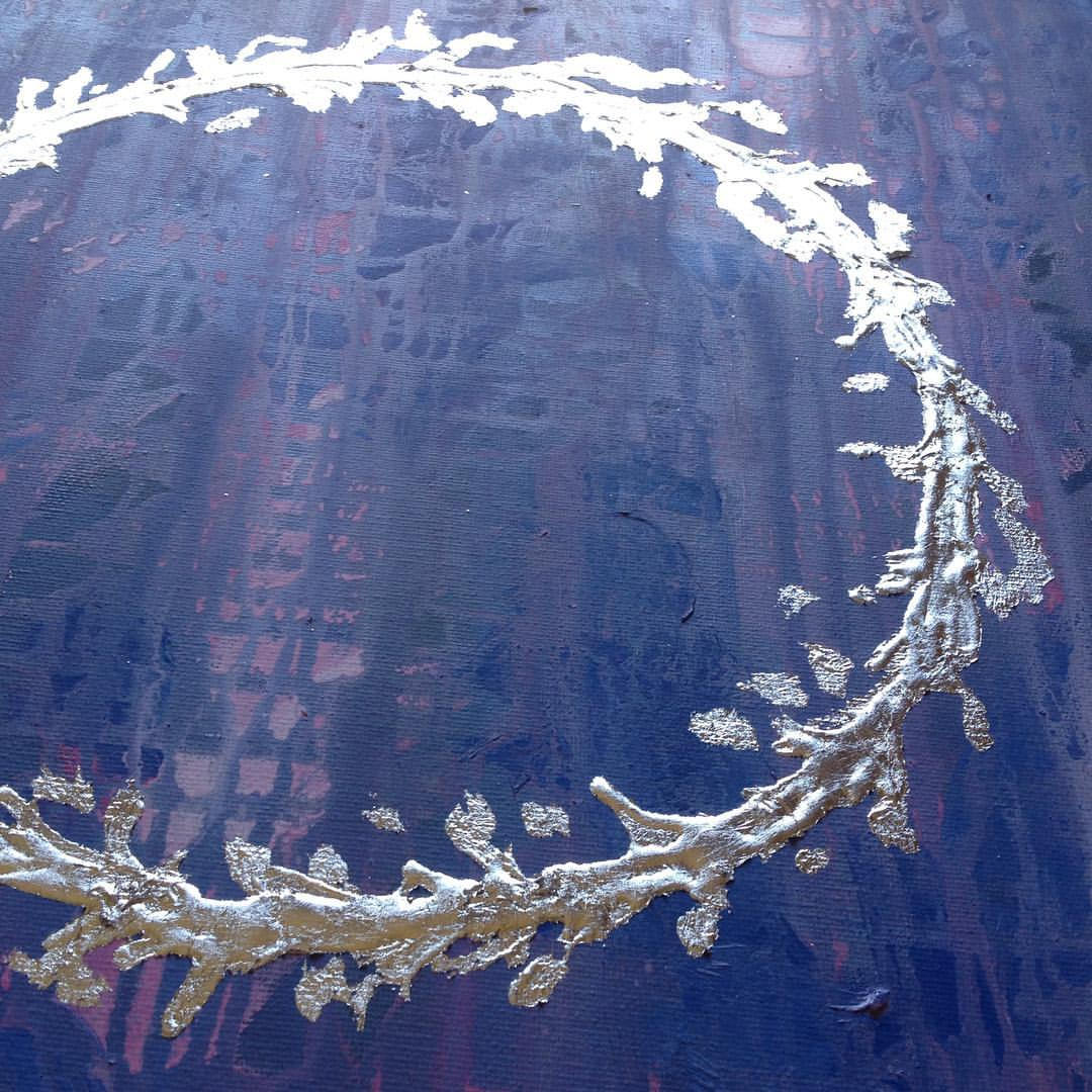 Custom Silver Leaf Paintings Etsy