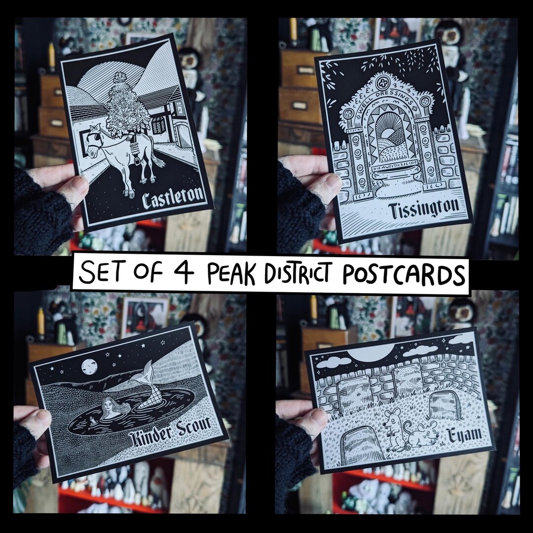 haunted-peak-district-postcards-set-of-4-etsy-uk
