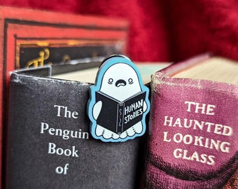 Human Stories Cute Ghost Acrylic Pin Badge