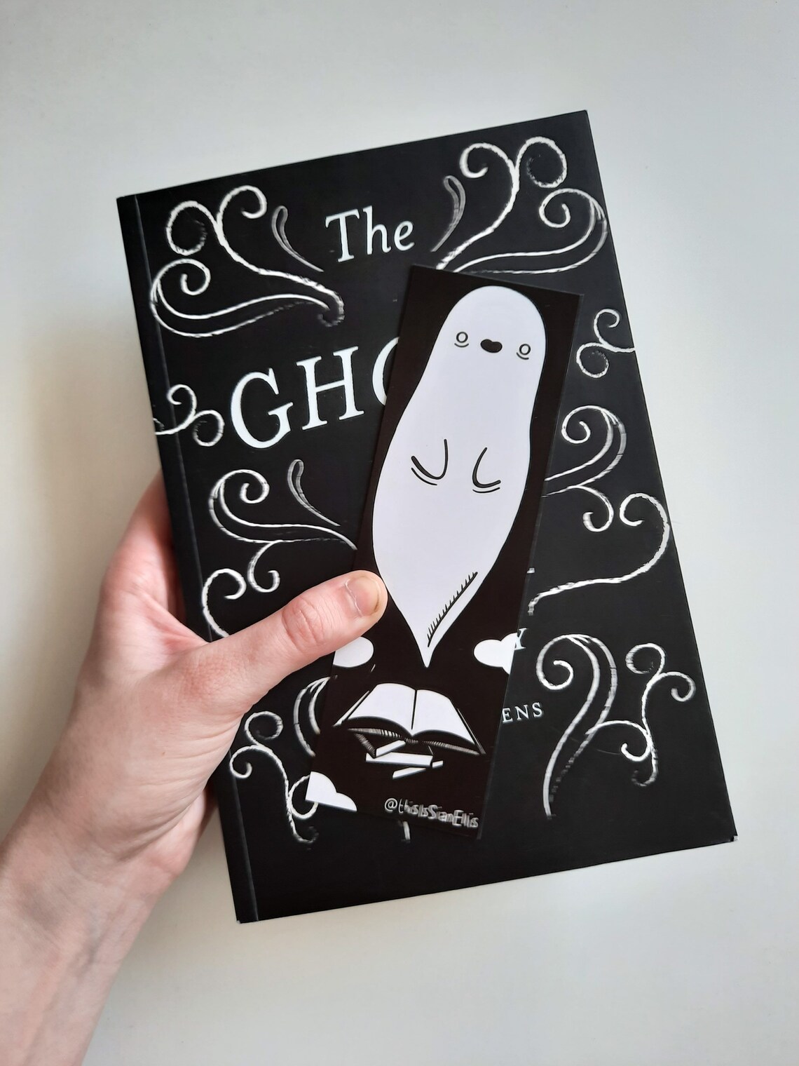 Haunted Bookmark This Book is Haunted Cute Ghost Etsy