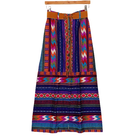 Vintage 1970s Boho Hippie Maxi Skirt