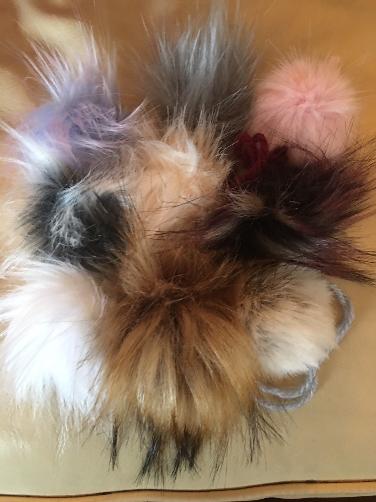 Mini Luxury Pom Poms Extra Small Faux Fur Pom Poms Baby Etsy