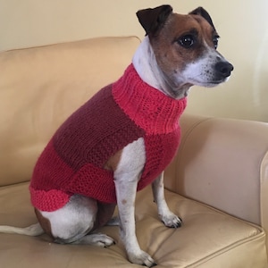 Dog Jumper Handknitted in UK Size Small Ready to Post Suits