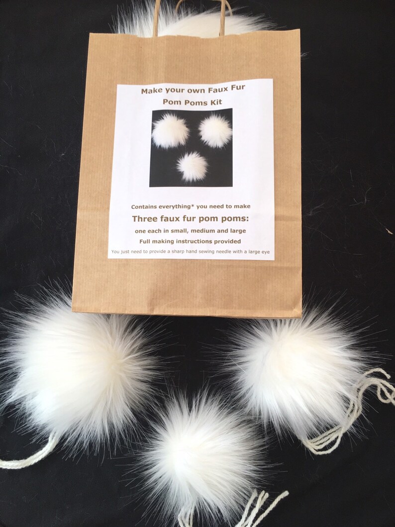 Make Your Own Faux Fur Pom Poms Kit