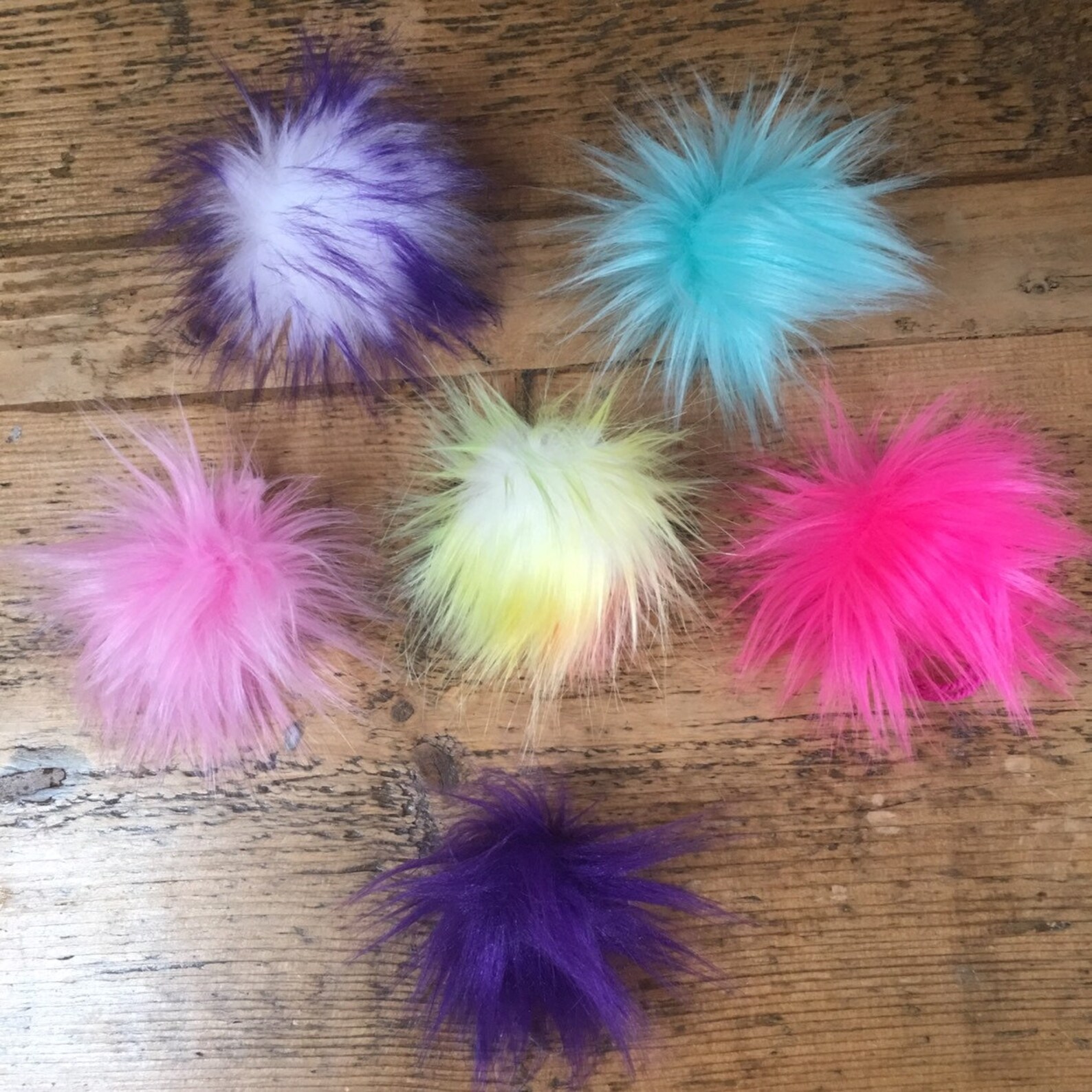 Mini Luxury Pom Poms Extra Small Faux Fur Pom Poms Baby Etsy