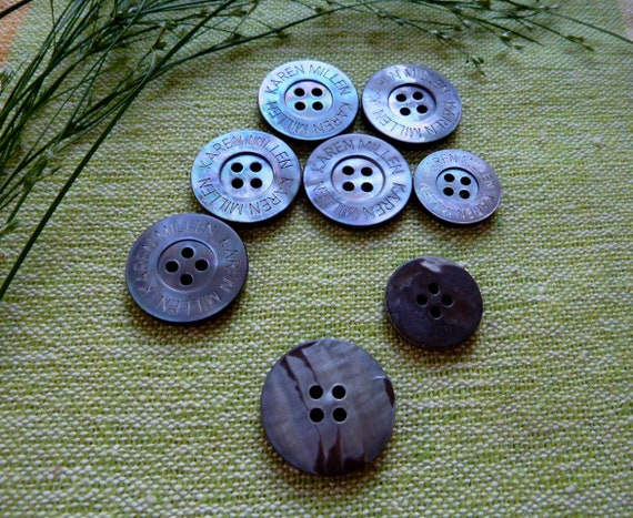 10mm shell buttons vintage style mother of pearl  buttons buttons set of 15 natural vintage