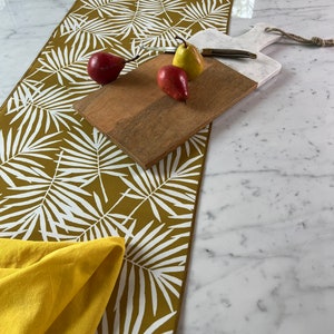 Table Runner Easy Care Spring Summer Table Spill Proof Stain Resistant Leaves Outdoor Kitchen Dining Home Mother's Day Gift Housewarming image 6