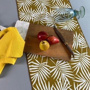 Table Runner Easy Care Spring Summer Table Spill Proof Stain Resistant Leaves Outdoor Kitchen Dining Home Mother's Day Gift Housewarming image 1