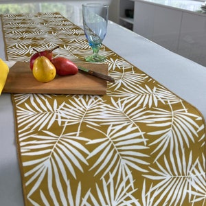 Table Runner Easy Care Spring Summer Table Spill Proof Stain Resistant Leaves Outdoor Kitchen Dining Home Mother's Day Gift Housewarming image 5