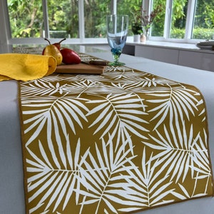 Table Runner Easy Care Spring Summer Table Spill Proof Stain Resistant Leaves Outdoor Kitchen Dining Home Mother's Day Gift Housewarming image 3