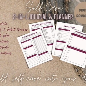 2-in-1 Self-Care Planner & Mental Health Journal