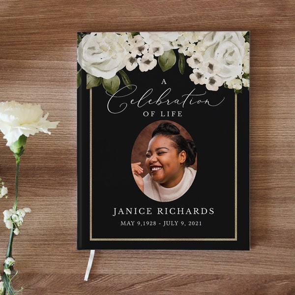 Celebration of Life Guest Book Etsy