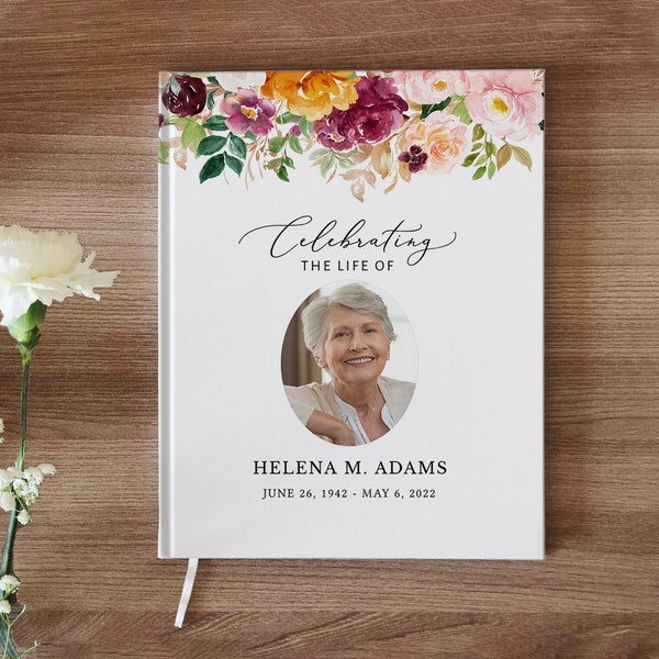 Celebration of Life Guest Book Etsy
