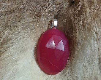Natural Pink Chalcedony Cabochon Gemstone
