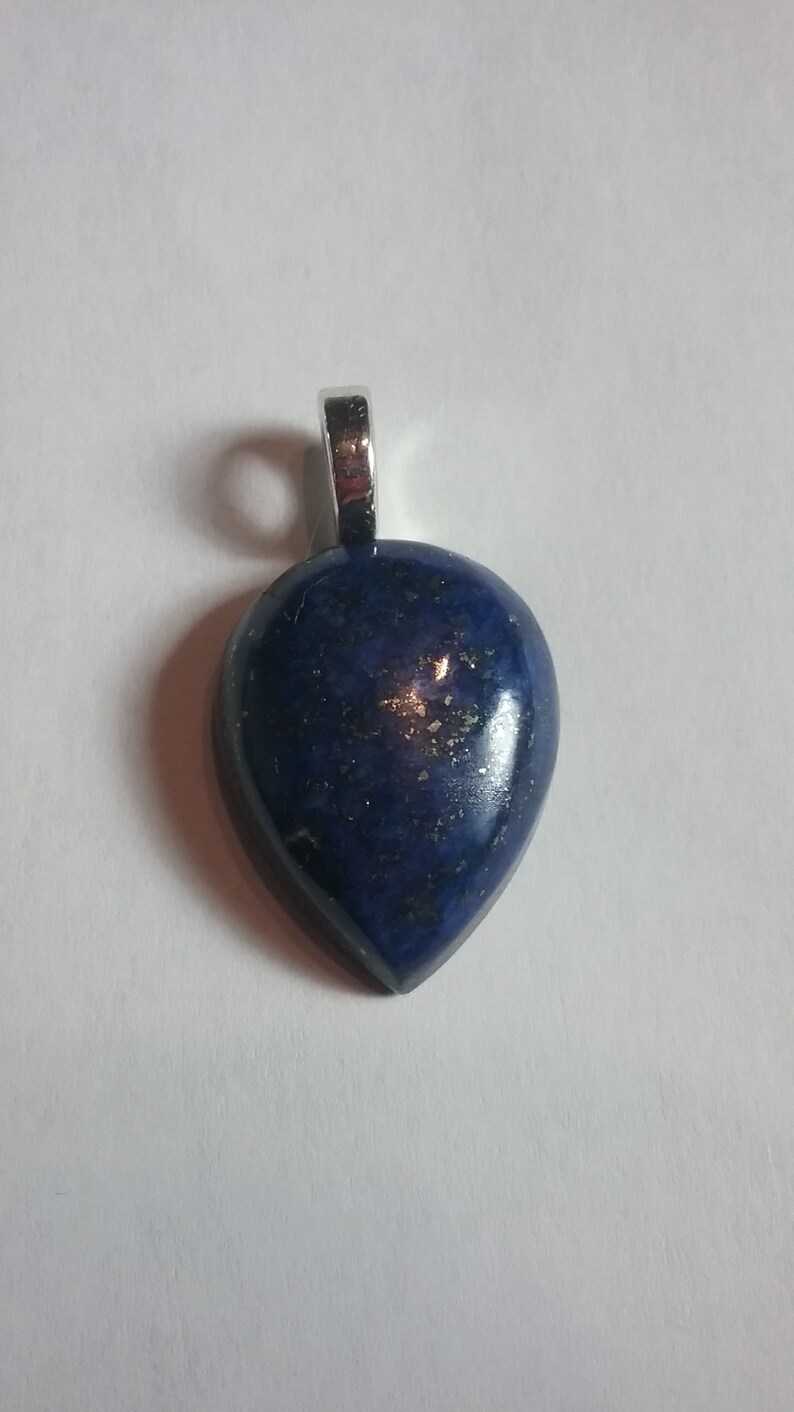 Dainty Beautiful Lapis Lazuli Gemstone Pendant Healing Stone