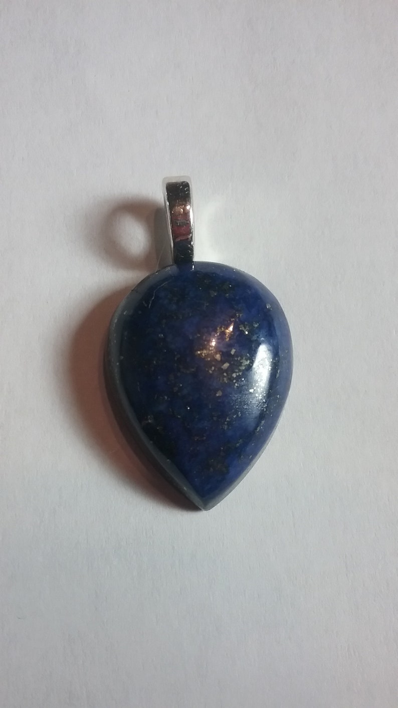 Dainty Beautiful Lapis Lazuli Gemstone Pendant Healing Stone