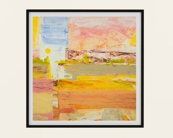 Abstract Art Print, Printable Digital Download, Modern Minimalist Artwork, Square 15x15, 12x12, 8x8, 5x5
