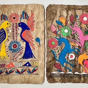 Indigenous Painting on Amate Paper - Mexico - Price per Unit