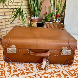 Vecchia Valigia vintage in cartone bagaglio anni ' 60 i – La Primula