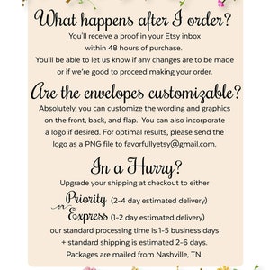 Celebration of Life Personalized seed envelopes, Funeral seed packets, Memorial Seed Packet Favors, Custom Remembrance gift for guests image 8