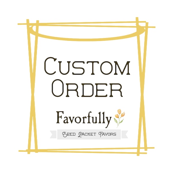 Custom Order - 20 Envelopes + seed